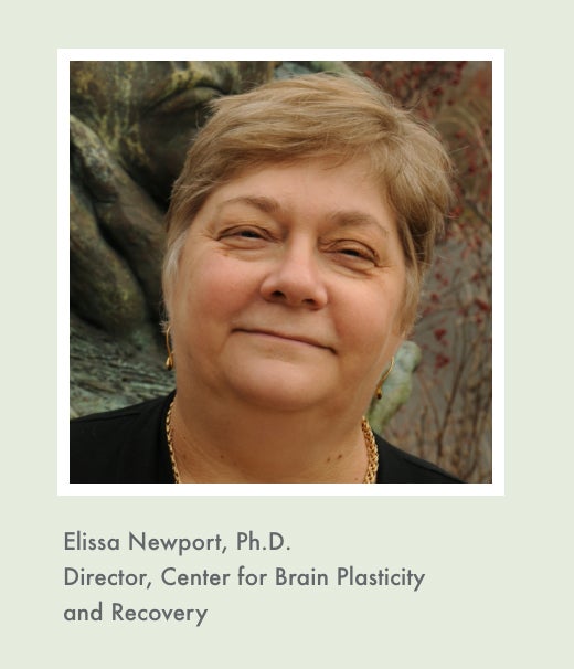 Elissa Newport, Ph.D. Director, Center for Brain Plasticity and Recovery