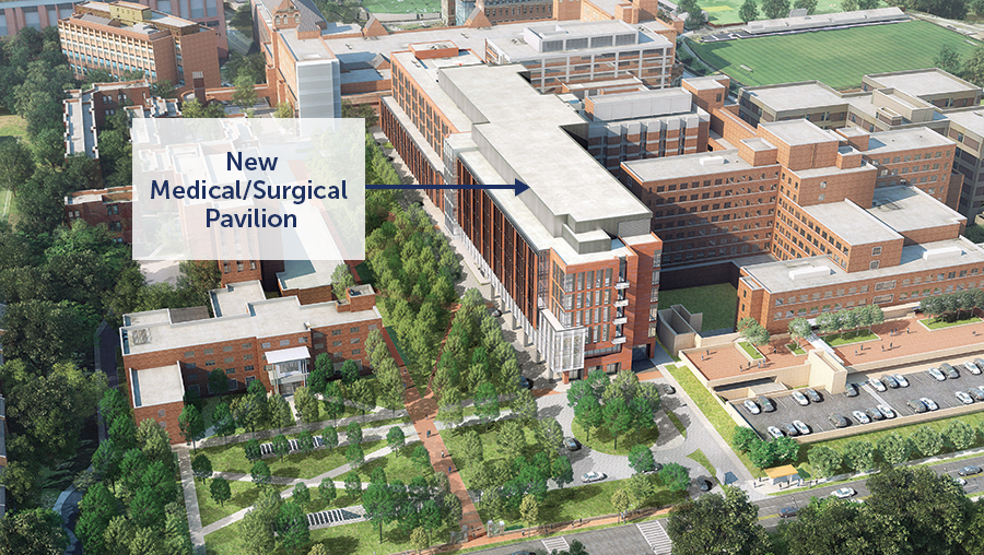 artist rendering of medical pavilion