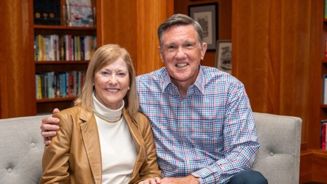 Richard Calabrese (D’77) and his wife, Angela