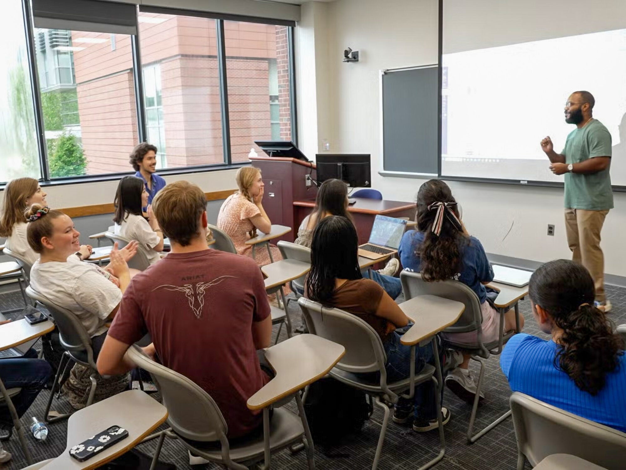 Students in a classroom